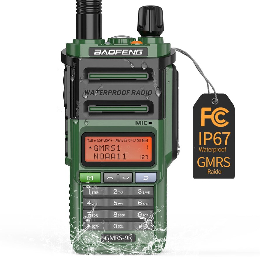 Baofeng GMRS-9R Waterproof GMRS Handheld Radio