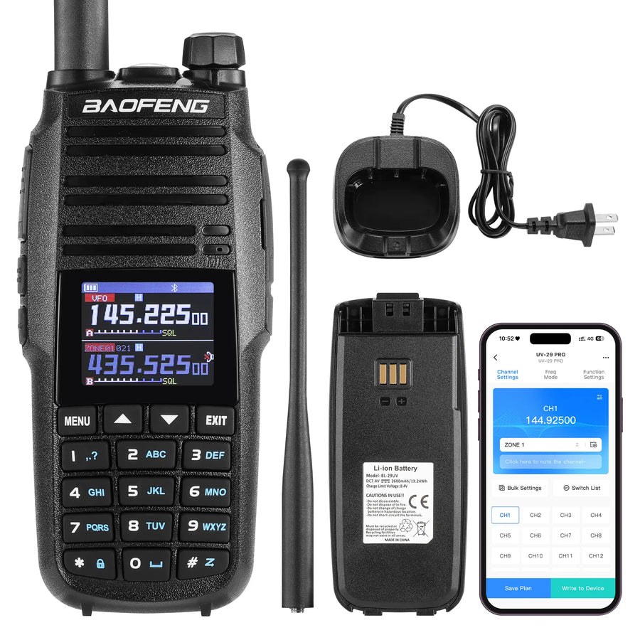 Baofeng UV-29 Pro Analog Dual-Band Handheld Two-Way Radio with Cross-Band Repeater