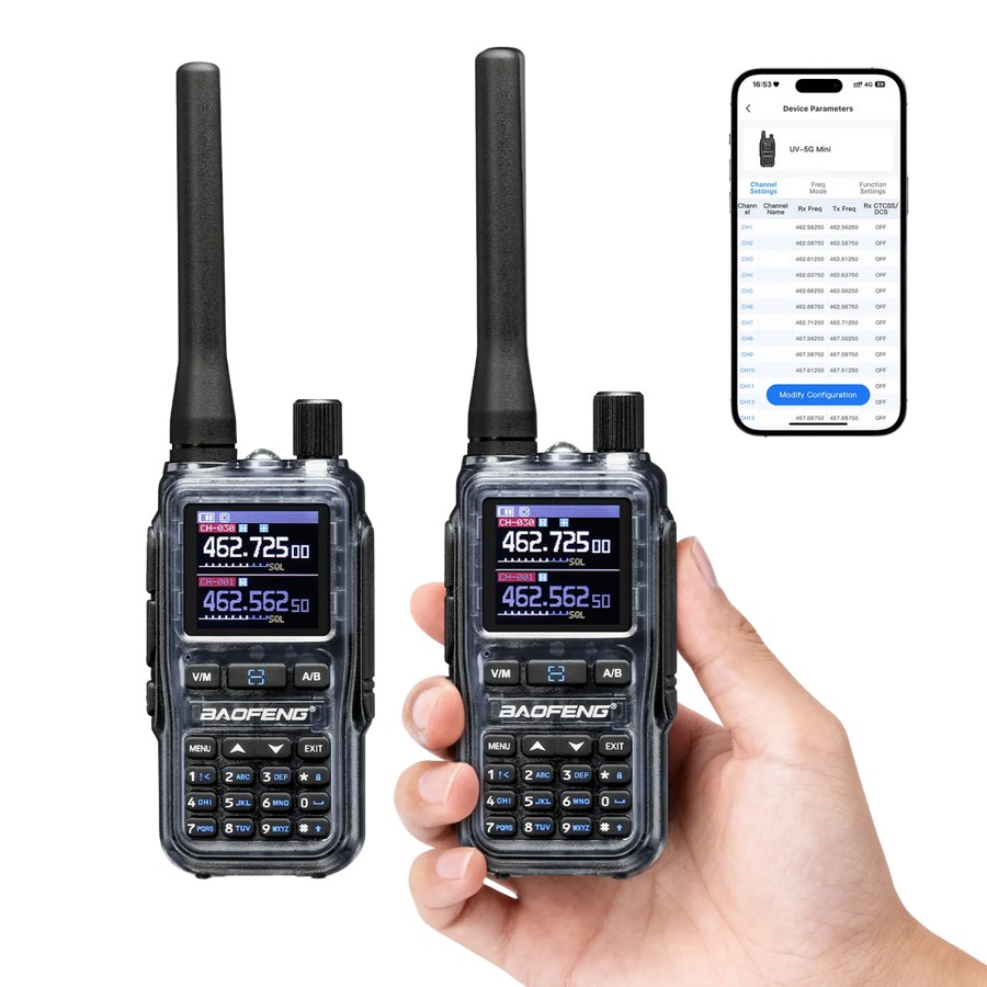 Baofeng UV-5G Mini Compact GMRS Handheld Radio