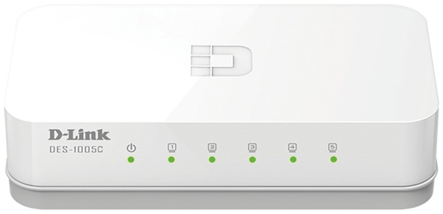D-Link DES-1005C 5-Port 10/100 Mbps Unmanaged Switch