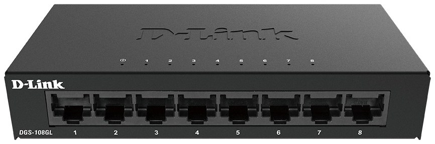 D-Link DGS-108GL 8-Port Gigabit Unmanaged Desktop Switch