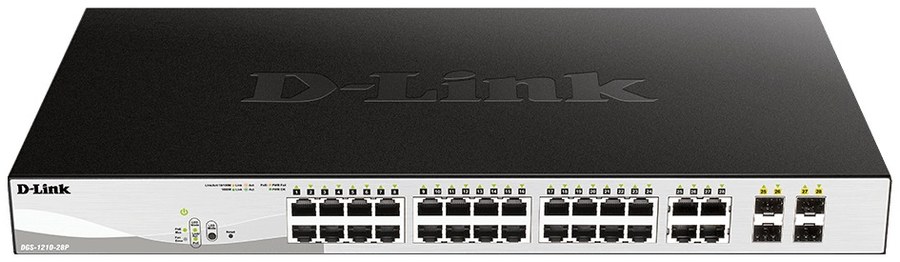 D-Link DGS-1210-28P 28-Port Gigabit Smart Managed PoE Switch
