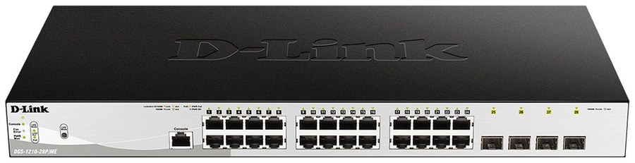 D-Link DGS-1210-28P/ME 28-Port Gigabit PoE Metro Ethernet Switch