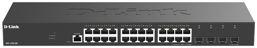 D-Link DGS-1250-28X 28-Port Gigabit Smart Managed Switch