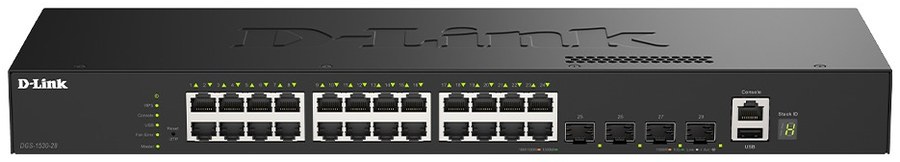 D-Link DGS-1530-28 24-Port Gigabit Stackable Smart Managed Switch