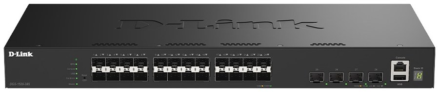 D-Link DGS-1530-28S 24-Port Gigabit Stackable Smart Managed Fiber Switch