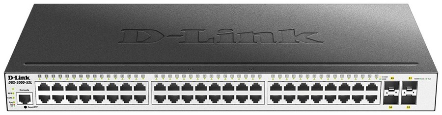 D-Link DGS-3000-52L 52-Port Layer-2 Managed Gigabit Switch