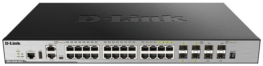 D-Link DGS-3630-28TC 28-Port Layer 3 Stackable Managed Gigabit Switch
