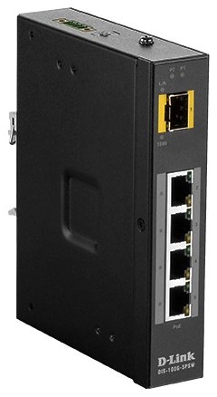 D-Link DIS-100G-5PSW Industrial Gigabit Unmanaged PoE Switch with SFP Slot