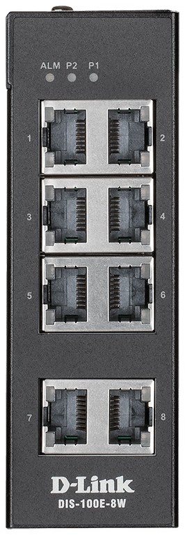 D-Link DIS-100G-8W 8-Port Gigabit Unmanaged Industrial Switch