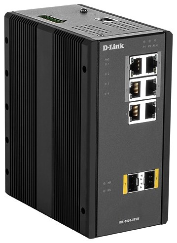 D-Link DIS-300G-8PSW Industrial Gigabit Managed PoE Switch