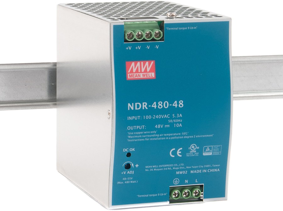 D-Link DIS-N480-48 480W 48VDC DIN Rail Power Supply