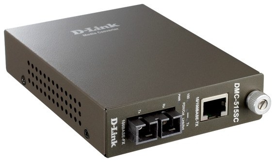 D-Link DMC-515SC 10/100 to 100BASE-FX Single-Mode SC Media Converter