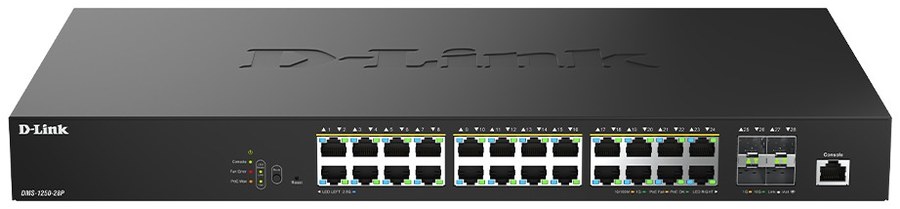 D-Link DMS-1250-28P 28-Port 2.5G Smart Managed PoE Switch
