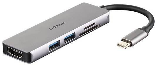 D-Link DUB-M530 5-in-1 USB-C Hub with HDMI and SD/microSD Card Reader