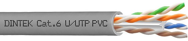 Dintek 1101-04044 PowerMAX500 Cat.6 U/UTP Solid Copper Cable
