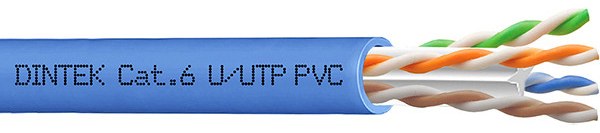 Dintek 1101-04045 PowerMAX500 Cat.6 U/UTP Solid Copper Cable