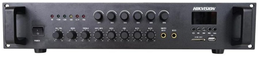 Hikvision DS-QAE0A120G1-VB6/EU 120W 6-Zone Analog Amplifier