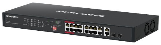 Mercusys MS120GP 20-Port Gigabit Rackmount Switch with 16-Port PoE+