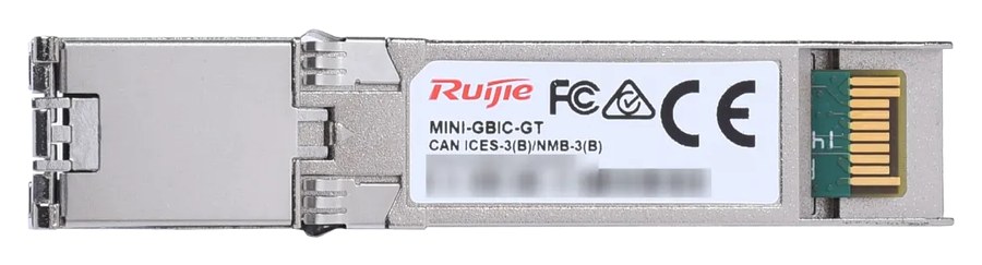 Ruijie MINI-GBIC-GT 1000BASE-T SFP Copper RJ45 100-m Transceiver Module
