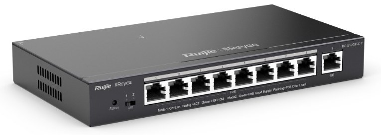 Ruijie RG-ES209GC-P 9-Port Gigabit Smart POE Switch