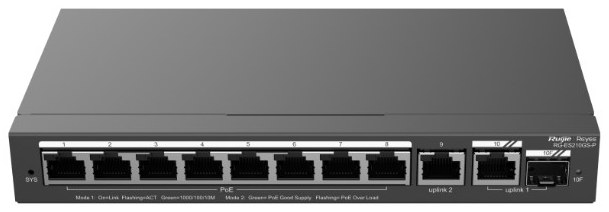 Ruijie RG-ES210GS-P 10-Port Gigabit Smart POE Switch