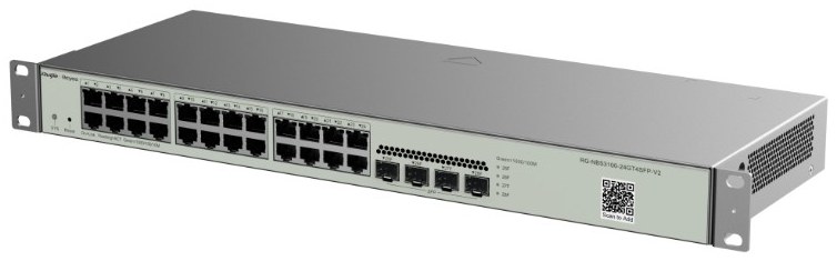 Ruijie RG-NBS3100-24GT4SFP-V2 28-Port Gigabit Layer 2 Cloud Managed Non-PoE Switch