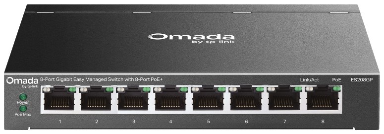 TP-Link ES208GP Omada 8-Port Gigabit Easy Managed Switch with 8-Port PoE+