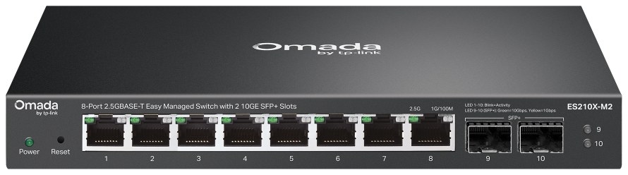 TP-Link ES210X-M2 Omada 8-Port 2.5G Easy Managed Switch with 2 10GE SFP+ Slots