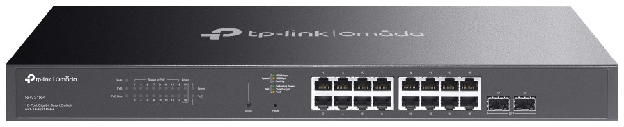 TP-Link SG2218P Omada 18-Port Gigabit Smart Switch with 16-Port PoE+