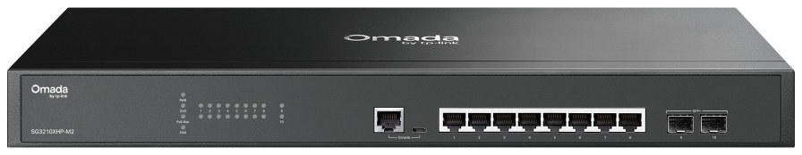 TP-Link SG3210XHP-M2 Omada Access Pro 8-Port 2.5G and 2-Port 10GE SFP+ Switch with 8-Port PoE+