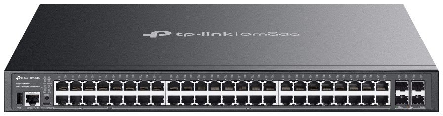 TP-Link SG5452XMPP Omada 48-Port Gigabit Stackable Lite L3 Managed PoE++ Switch with 4× 10G Slots