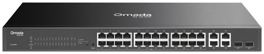 TP-Link SL2428P Omada 24-Port 10/100Mbps + 4-Port Gigabit Switch with 24-Port PoE+