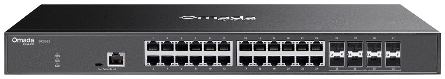 TP-Link SX3832 Omada Access Max 24-Port 10GBASE-T Switch with 8× 10G SFP+ Slots