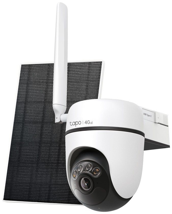 TP-Link Tapo C615G KIT Solar-Powered Pan/Tilt 4G LTE Security Camera Kit