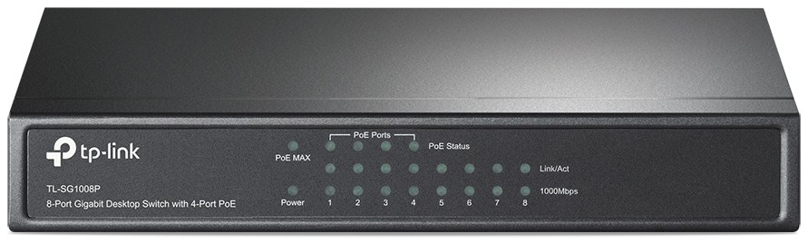 TP-Link TL-SG1008P 8-Port Gigabit Desktop Switch with 4-Port PoE
