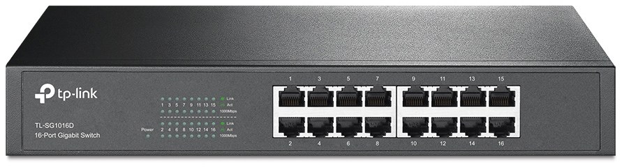 TP-Link TL-SG1016D 16-Port Gigabit Desktop/Rackmount Switch