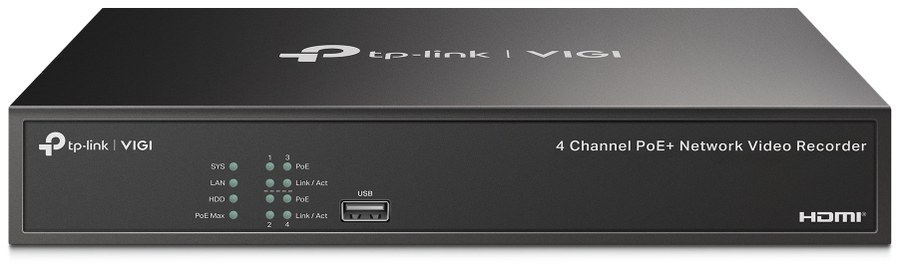 TP-Link VIGI NVR1004H-4P 4 Channel PoE+ Network Video Recorder