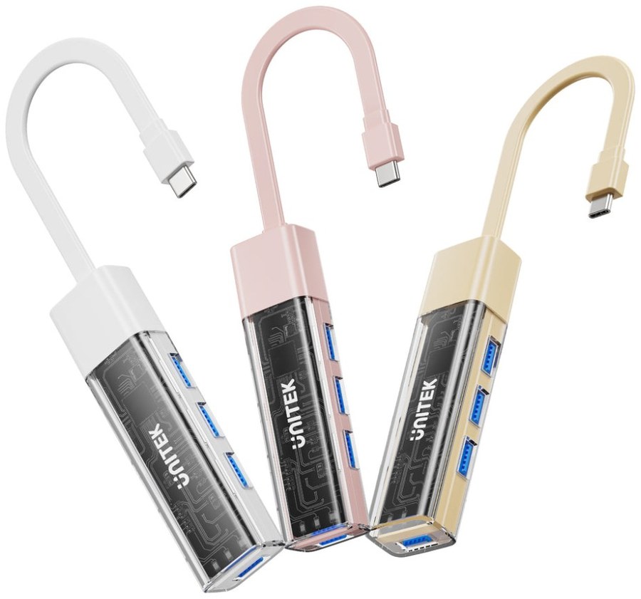 Unitek H1319AWH01 Bi-Directional Hub with Detachable Cable