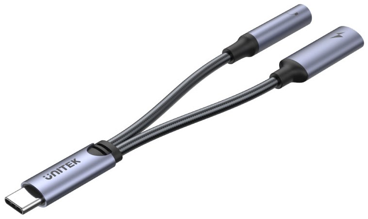 Unitek M205A USB-C to 3.5mm Audio Jack and USB-C PD Adapter