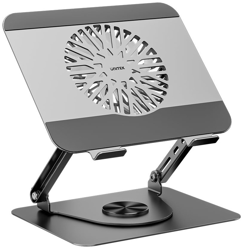 Unitek OT1098AGY01 Adjustable Laptop Stand with Detachable Cooling Fan