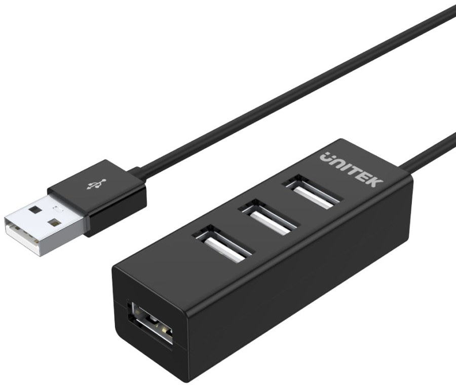 Unitek Y-2140 4 Ports USB 2.0 Hub (80cm Cable)