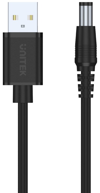 Unitek Y-C4046BK USB to DC 5.5 Power Cord